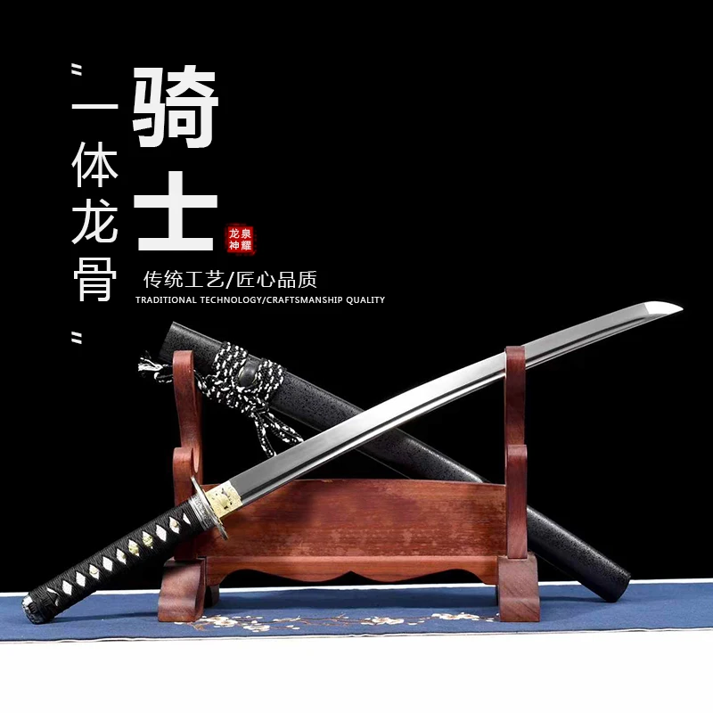 短款高锰钢一体锻打武士刃打刀日式居合太刀龙泉宝剑冷兵器未开刃