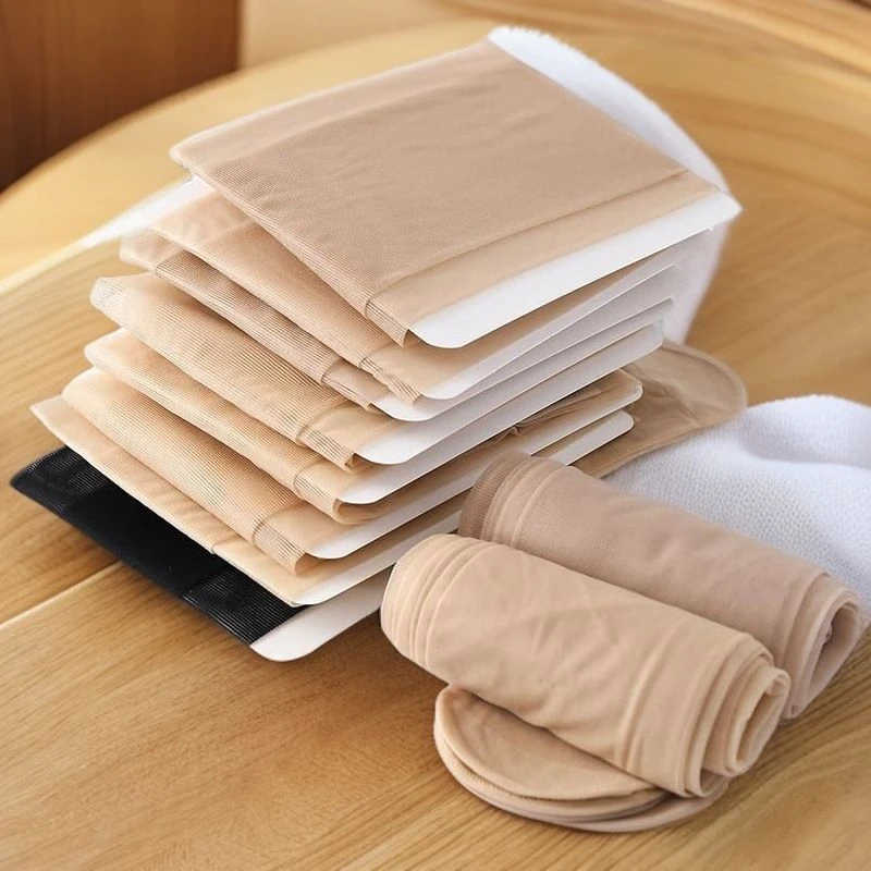 【六双装】2024新款菠萝袜丝袜女薄款防勾丝春夏季超薄光腿神器外穿