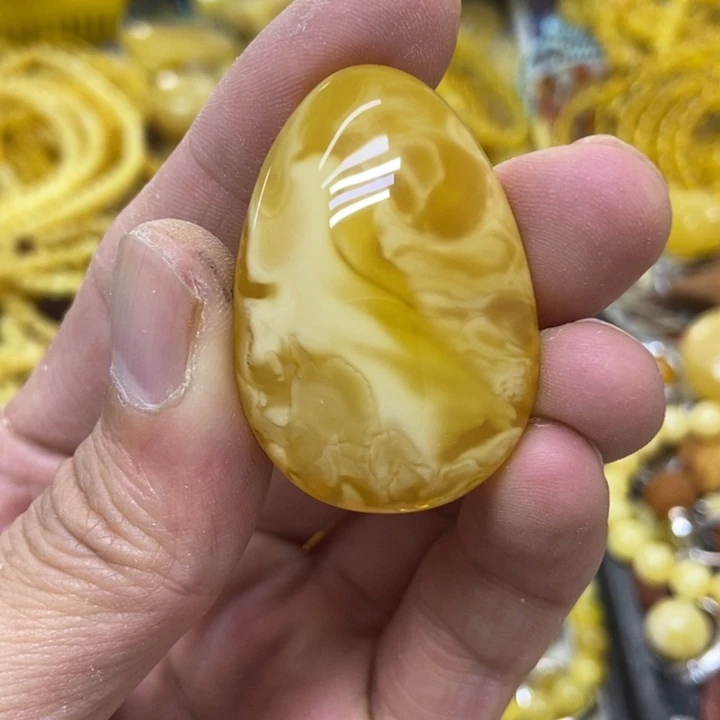 裸石蜜蜡未镶嵌吊坠