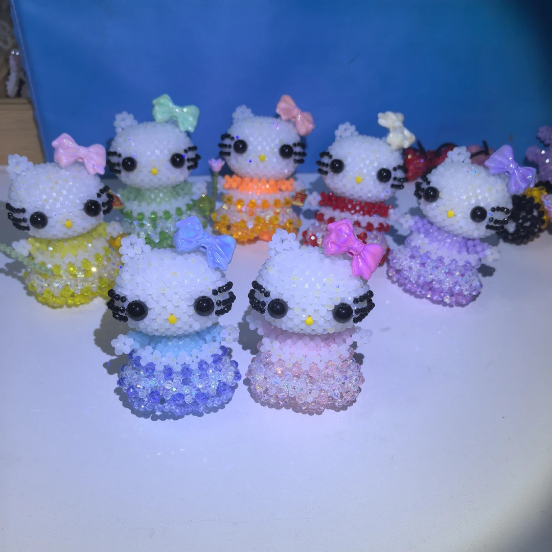 七仙女kt  手工串珠成品晶晶卡4 微光炫彩 新疆西藏不包邮