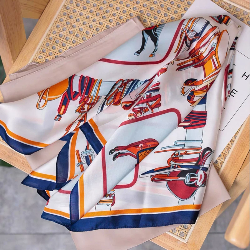 （1013）高档丝巾围巾女士披肩新款素雅百搭防晒优雅气质