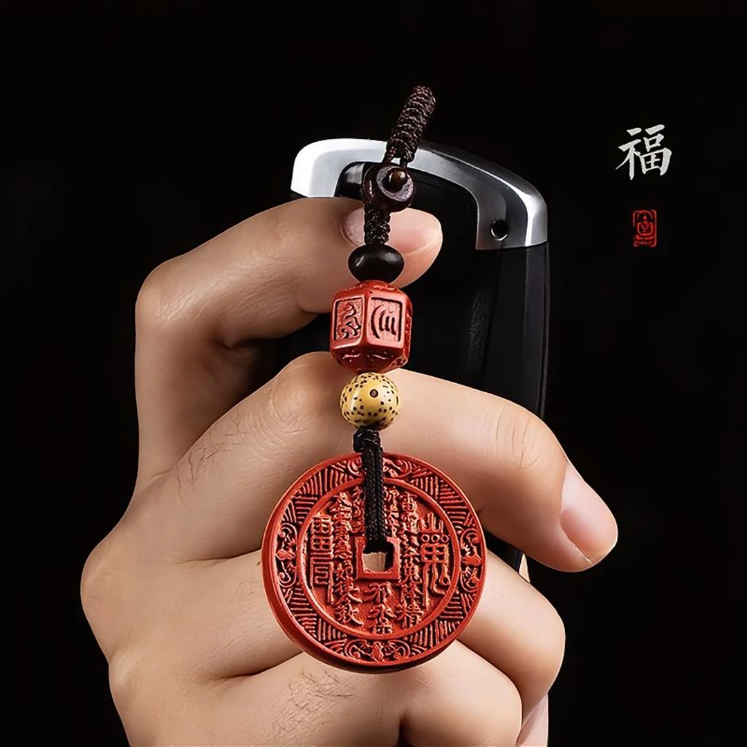 【师傅推荐】古法红沙山鬼花钱乙巳青蛇年随身红沙山鬼花钱