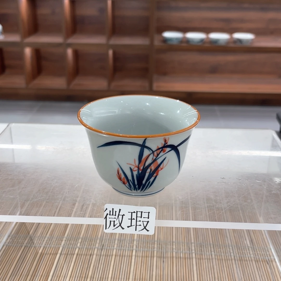 微瑕釉下彩纯手绘