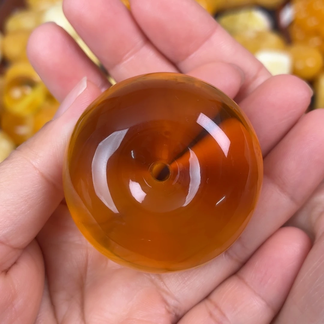 蜜蜡未镶嵌吊坠(不含链)蜜糖扣