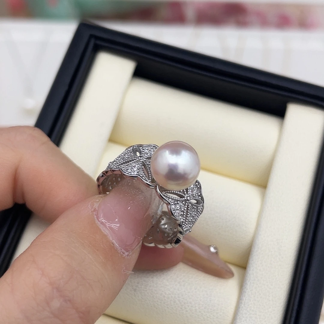 海水珍珠银S925镶嵌手绳