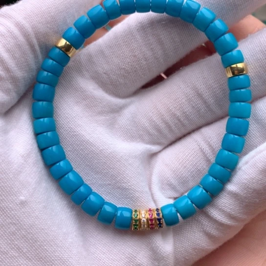 【闪购商品】绿松石合金直切手串