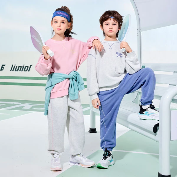 ASK男女童重磅针织亲肤裸感弹力运动套装JF1MHS14891M sp