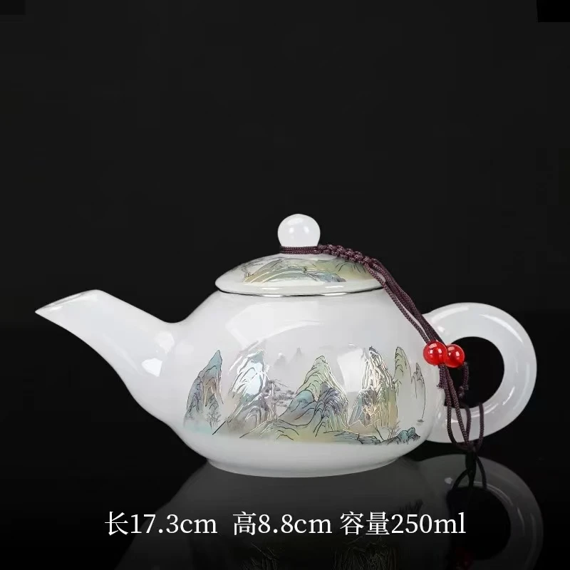 琉璃茶壶单壶功夫茶具大茶壶长灯壶家用泡茶器会客送礼礼品