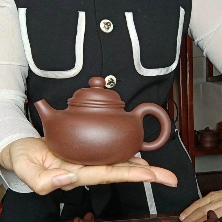紫砂茶壶微***?原矿底曹青