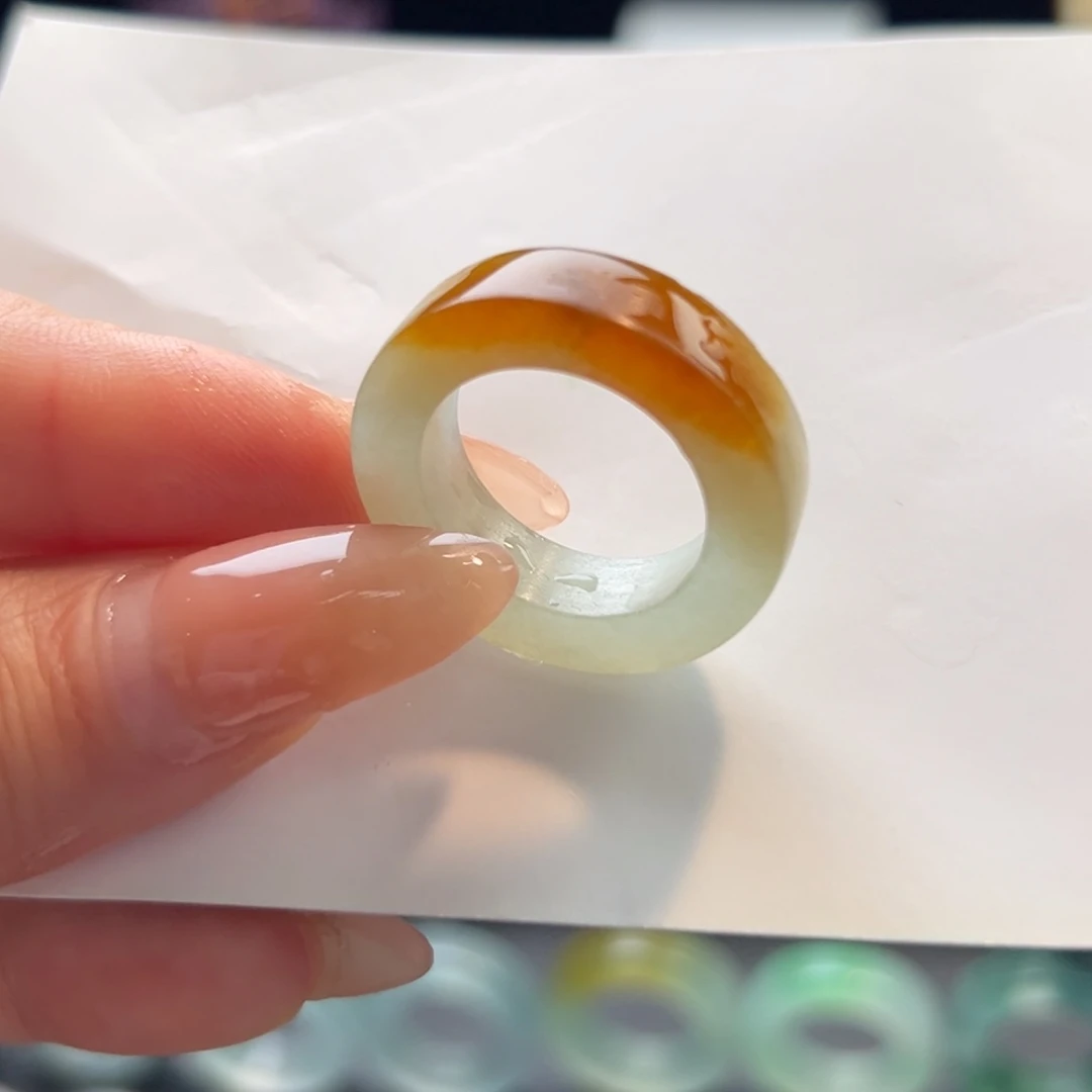 定制翡翠日落红翡15-21未镶嵌