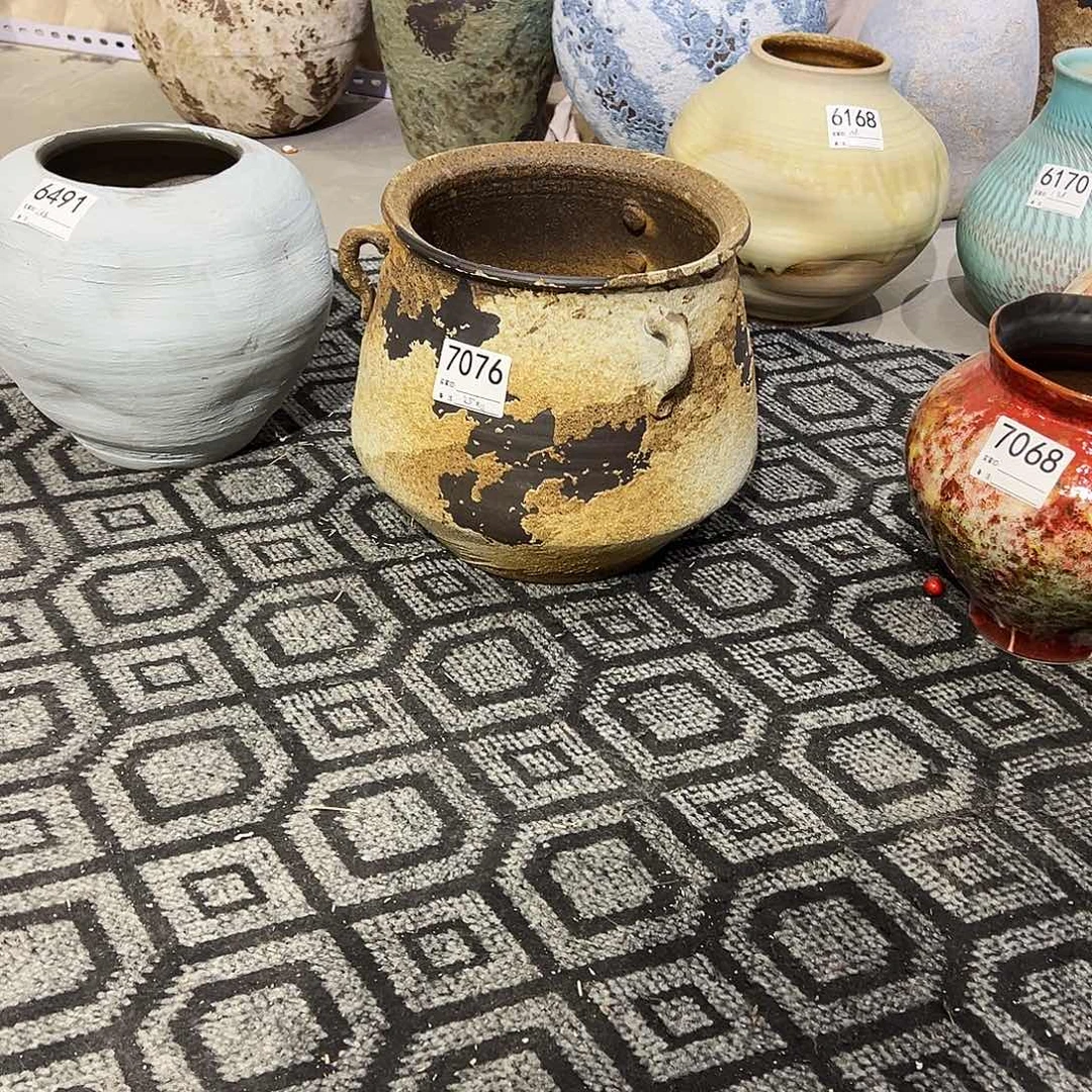 瓶7076高25口21陶瓷花瓶无孔