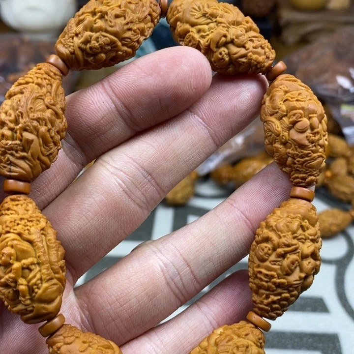 橄榄核手串/手链橄榄核雕工艺手串