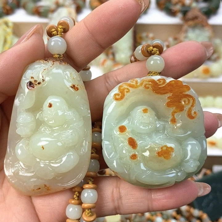 【闪购商品】透闪石质玉挂件未镶嵌
