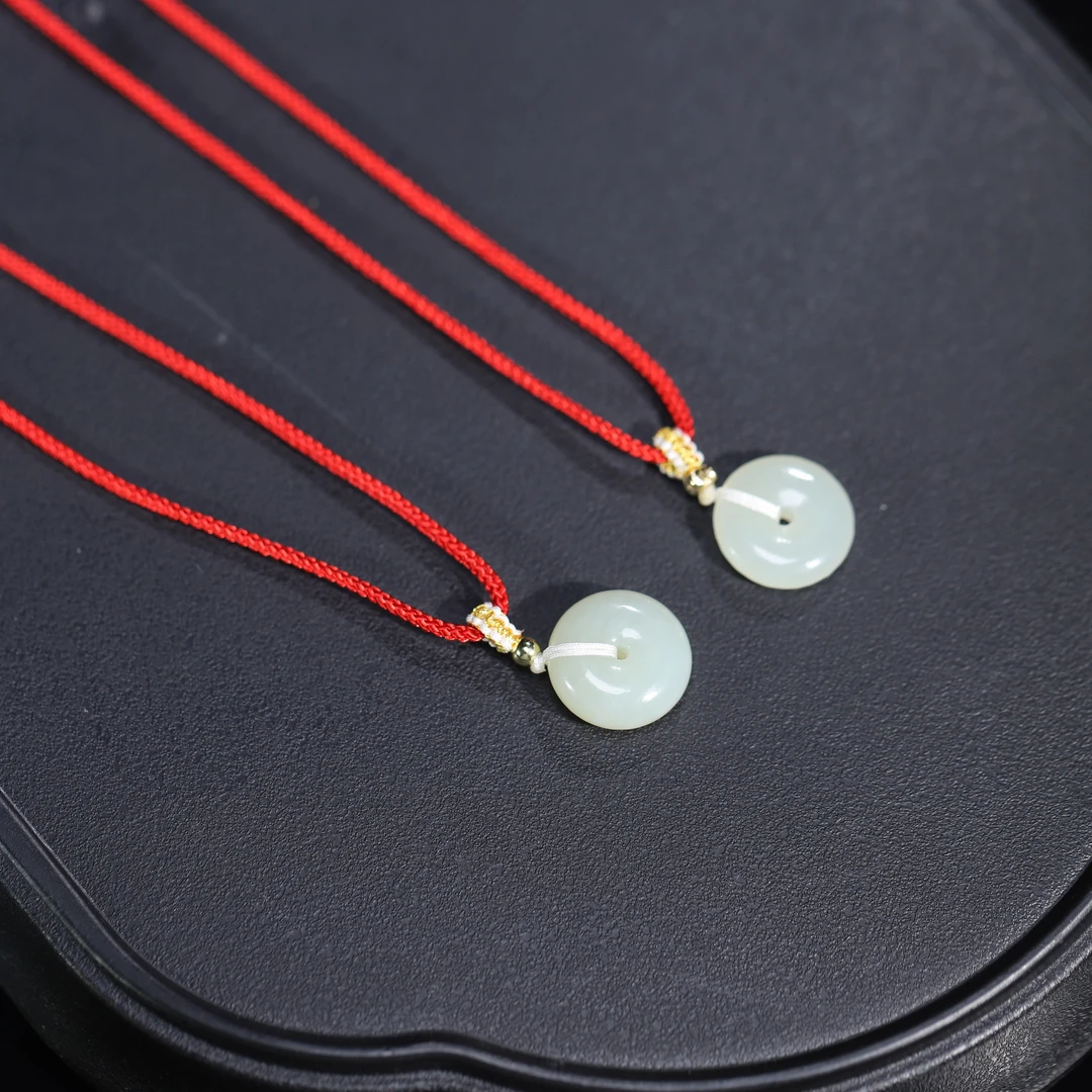 【汪氏精品】和田玉平安扣吊坠 WS  91708 SL 多样性发其一