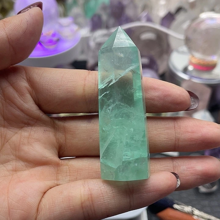 木***止未镶嵌珠宝半成品水晶93绿柱