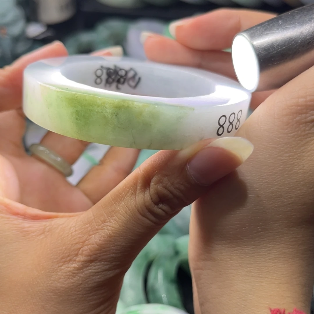 未镶嵌翡翠手镯未镶嵌定制翡翠
