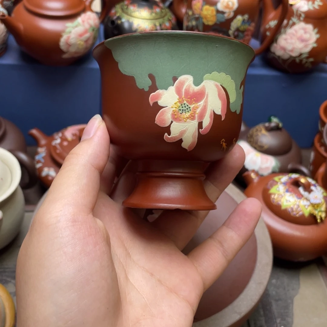 茶杯紫泥紫砂主人杯100cc