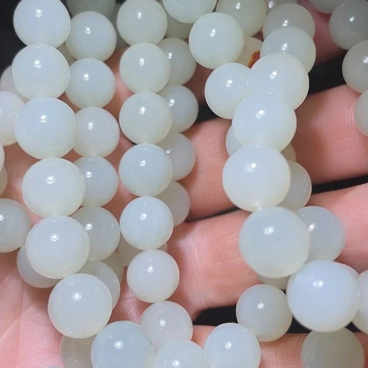 甜***粉和田玉（白玉）未镶嵌车挂