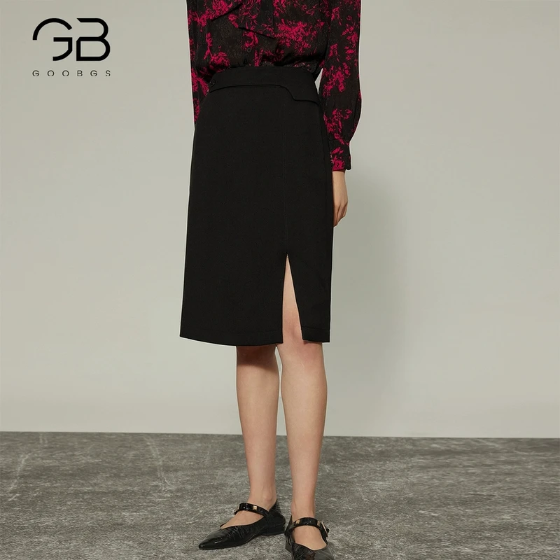 【谷邦L+】开叉通勤一步裙 G2422329