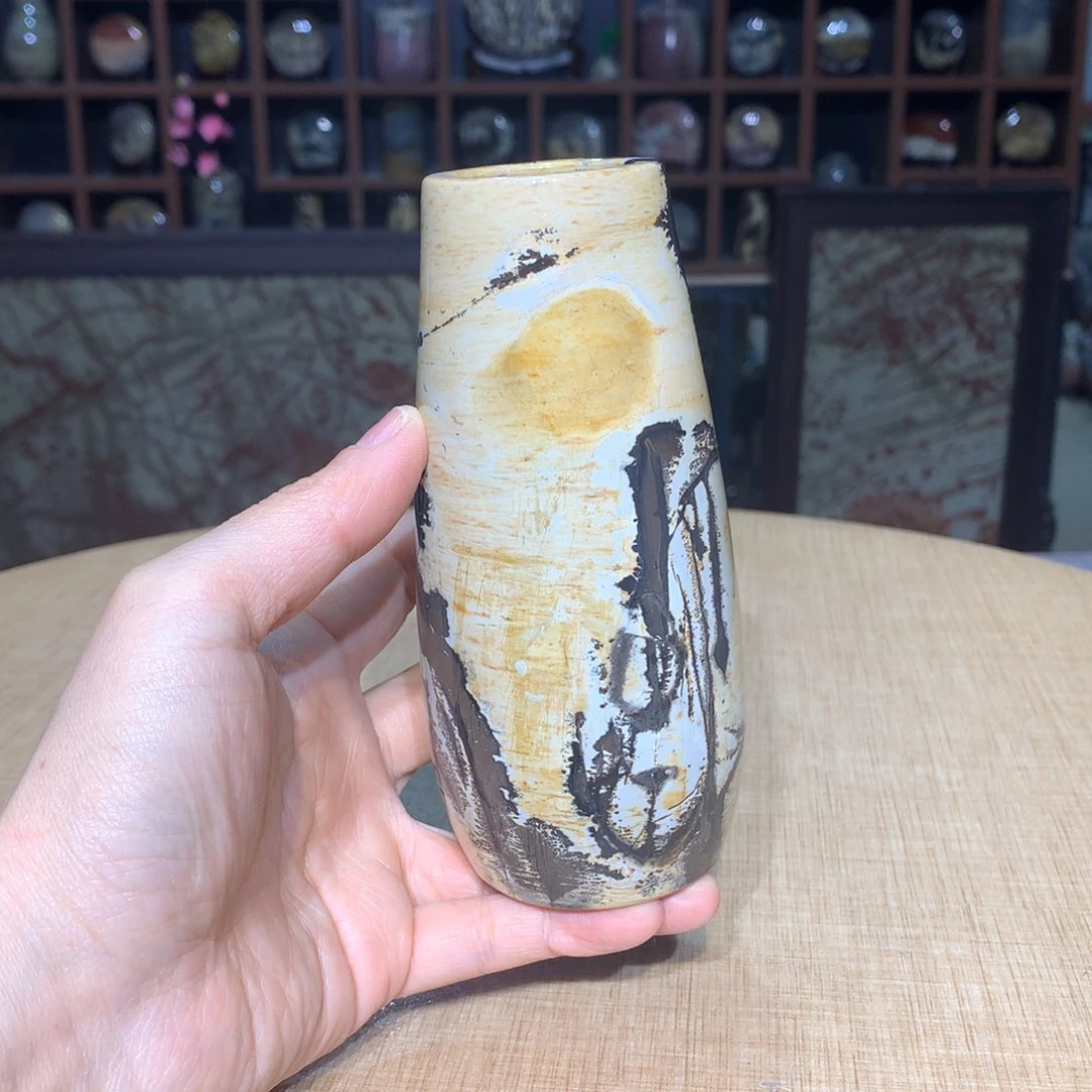 紫砂，广西国画石摆件，收藏观赏福**天