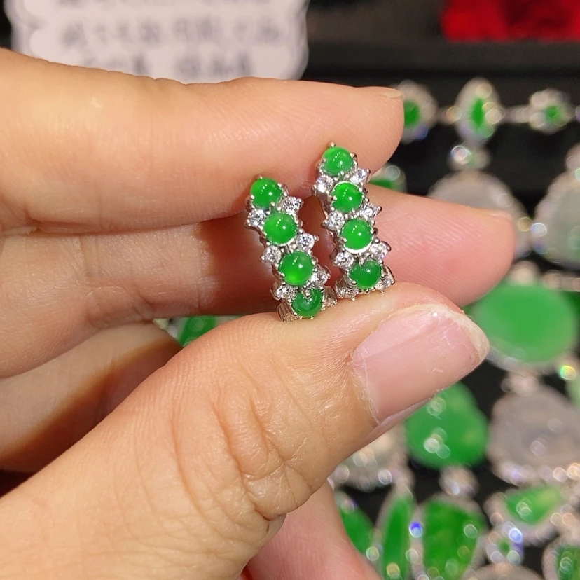 【闪购商品】翡翠未镶嵌耳饰天然翡翠