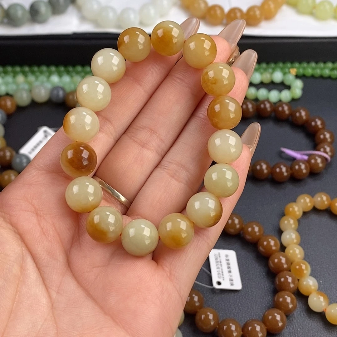 和田玉手串未镶嵌片**年