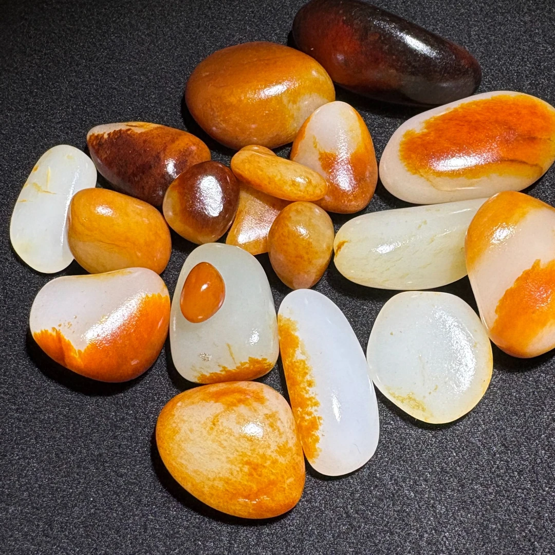 新疆天然和田奇石把玩石 直播选购