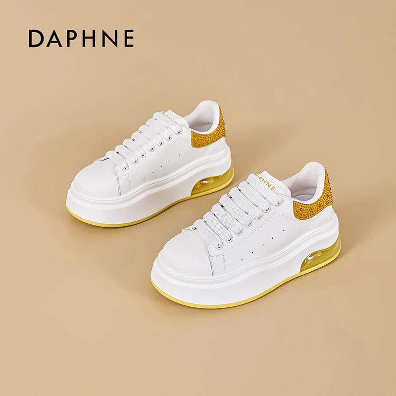 达芙妮潮流网红小白鞋2025秋季新款水钻高颜值板鞋女士休闲鞋子L