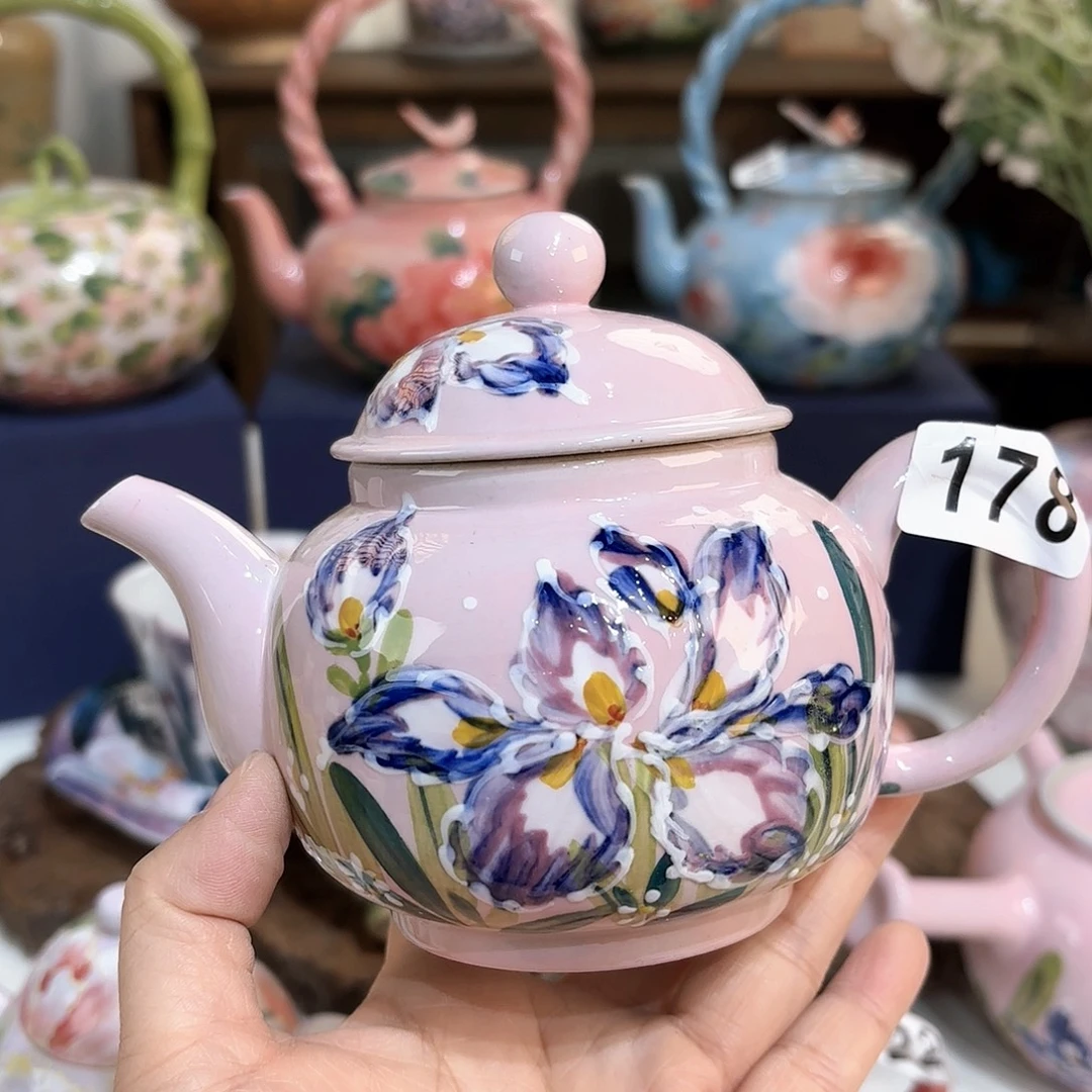 景德镇手绘高温釉下彩陶瓷茶具