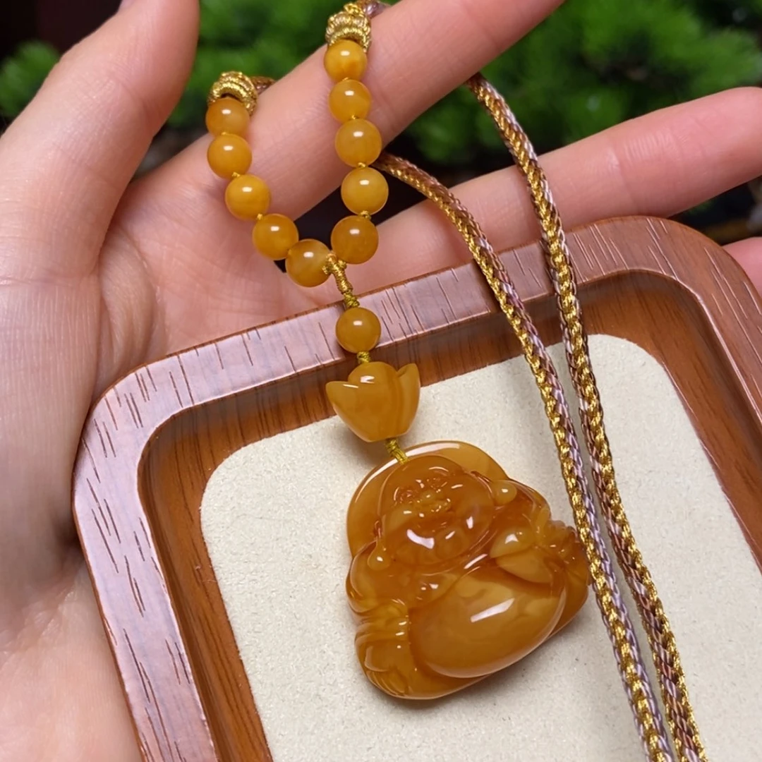 【闪购商品】蜜蜡颈饰未镶嵌项链