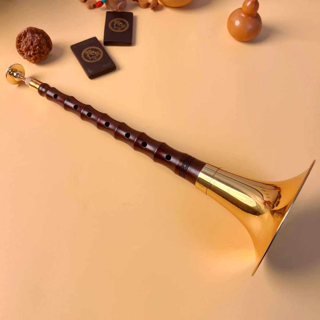 裴你学唢呐D调大叶紫檀精品演奏级匠心工艺精益求精，赠送教学资料