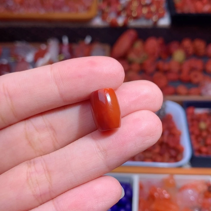南红玛瑙未镶嵌南红桶珠