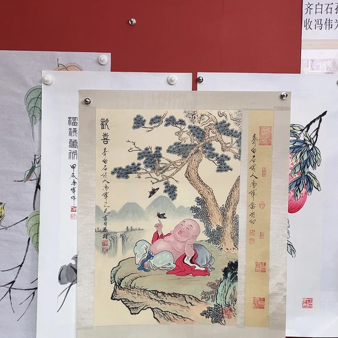 国画冯伟老师手绘国画作品音浩