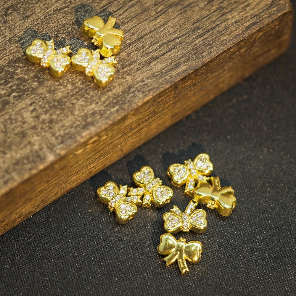 925银银制品 【发1个】6.6*8.1银饰散珠DIY文玩珠宝PJ276