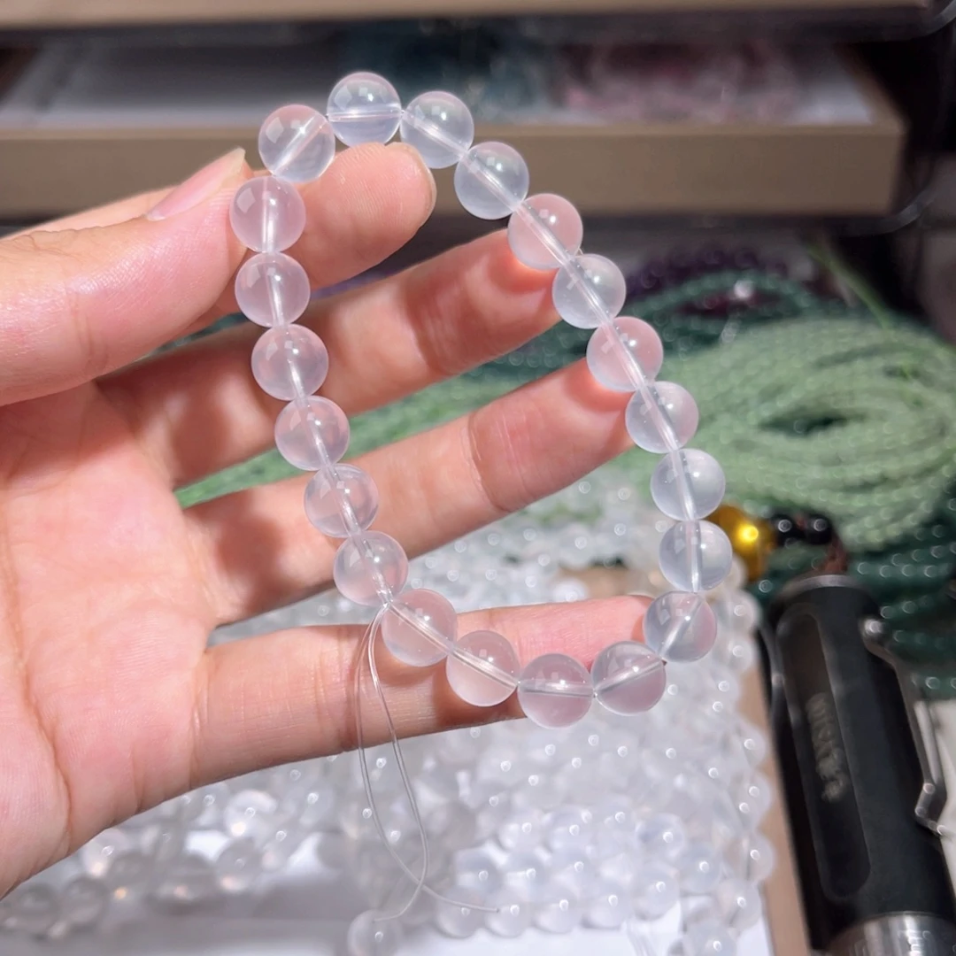 水晶手链未镶嵌奶白002