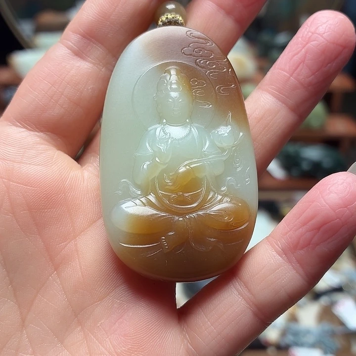 和田玉未镶嵌颈饰