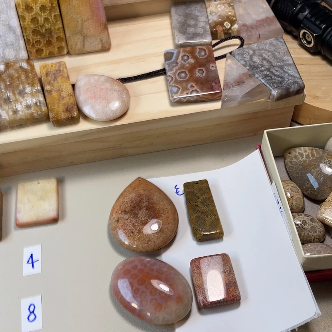 硅化玉合金颈饰毛啾啾的珊瑚玉专拍链接