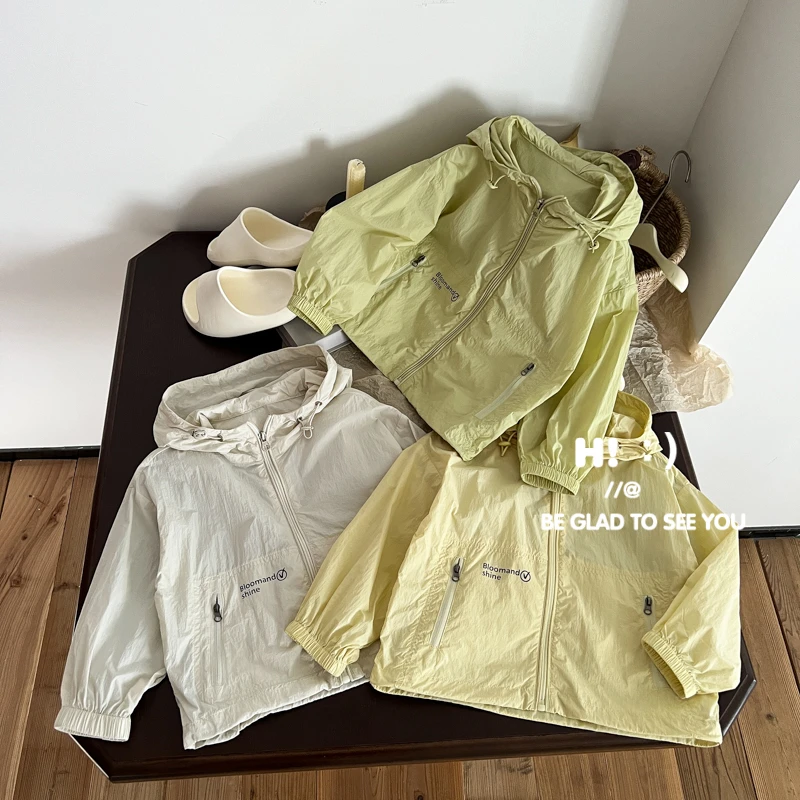 郝叔童品夏季新款时尚潮牌男童轻薄外套2025洋气百搭外套BY5228