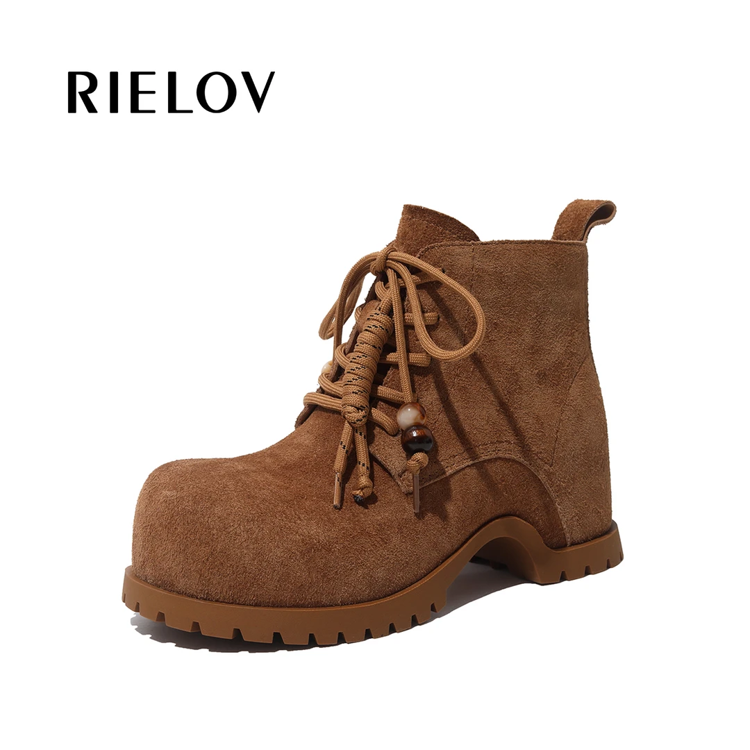 【RIELOV】增高1.5+4.5cm时尚潮流百搭女士 马丁靴2512-2