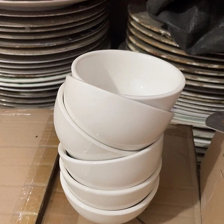 杯瓷片 强化瓷10厘米 小碗6个 wei x