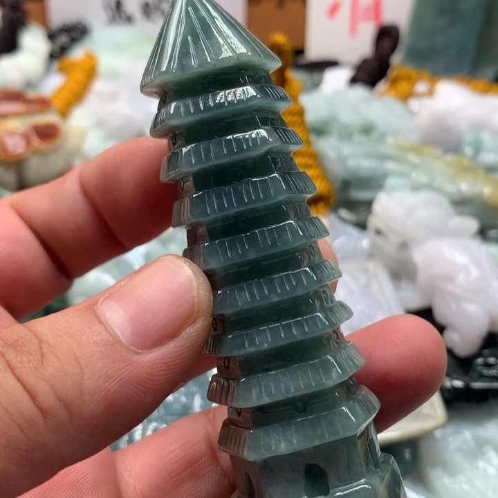 翡翠未镶嵌颈饰保真天然a货翡翠