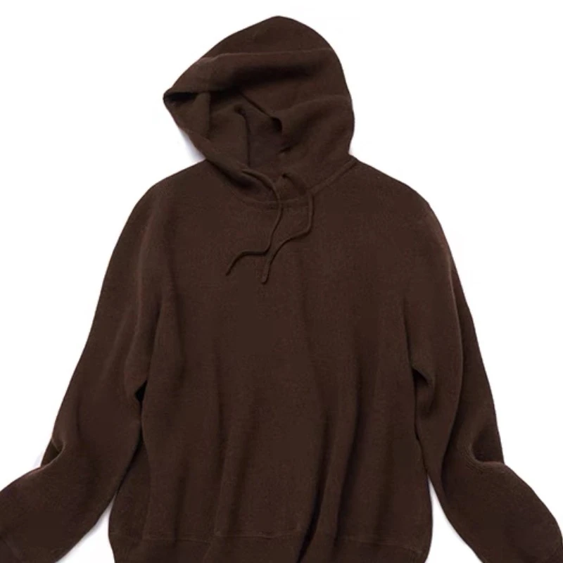 红糖卫衣 加密针织羊绒套头上衣 休闲