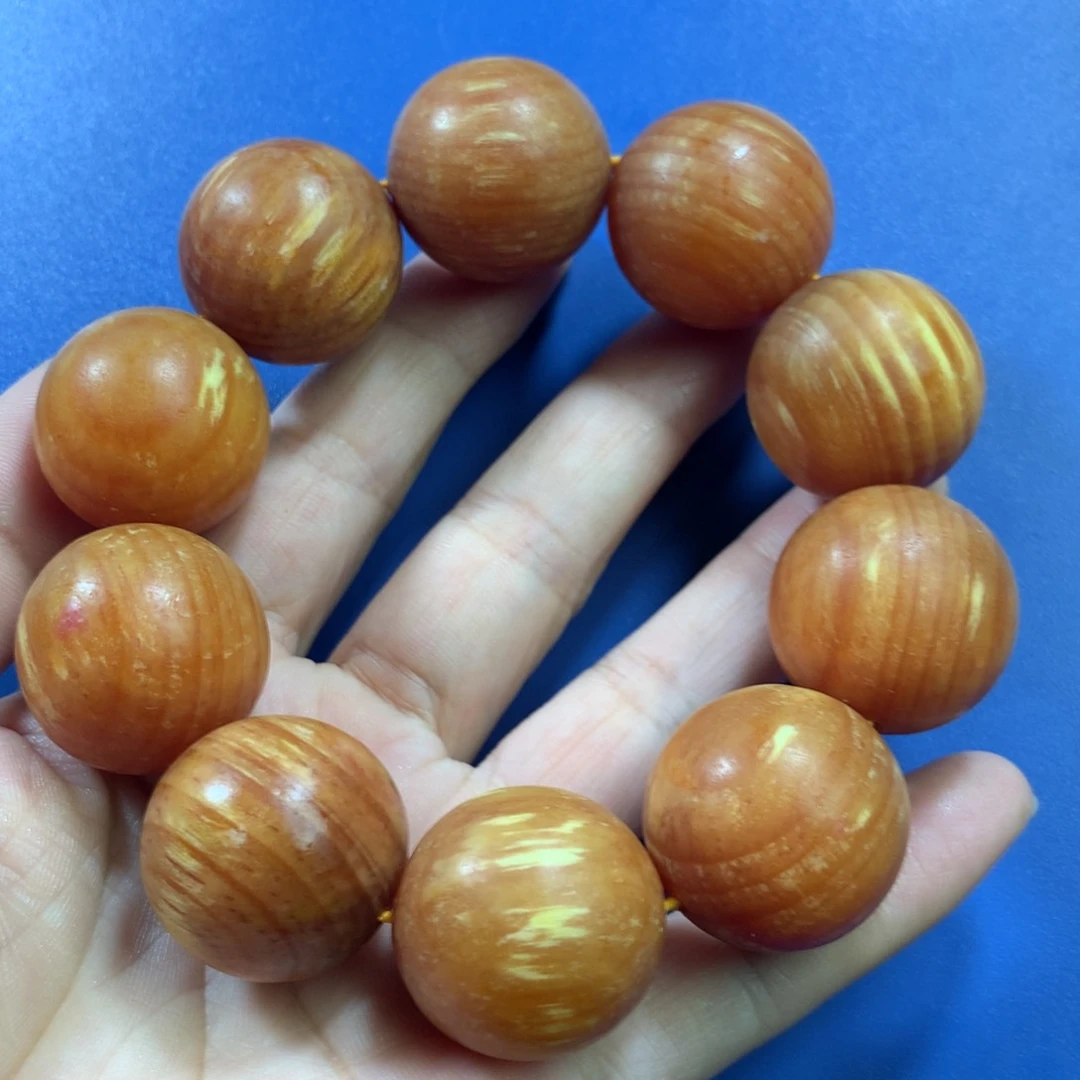 松木用****4琥珀木手串2.5