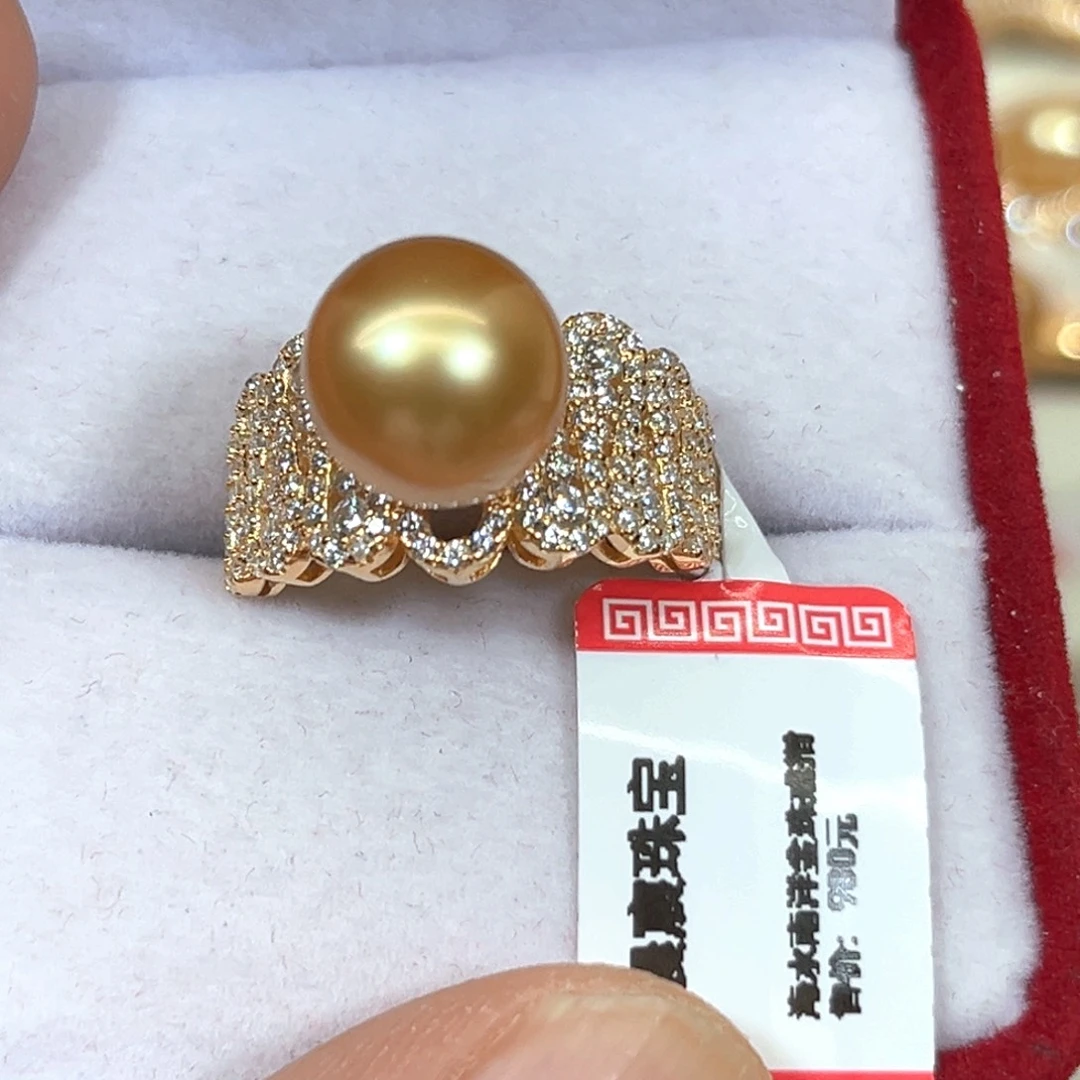 银S925镶嵌海水珍珠颈饰