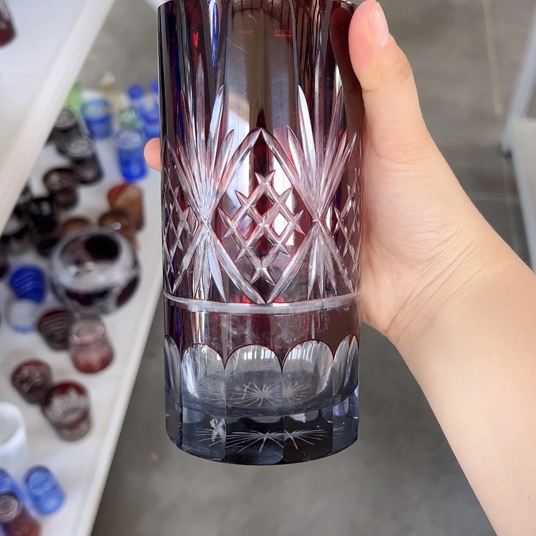 平底款水晶玻璃微瑕一个