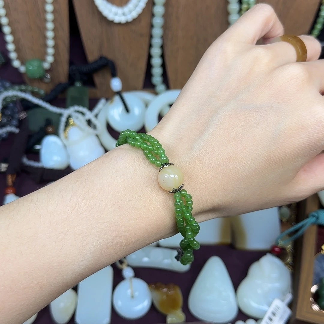 和田玉未镶嵌手链