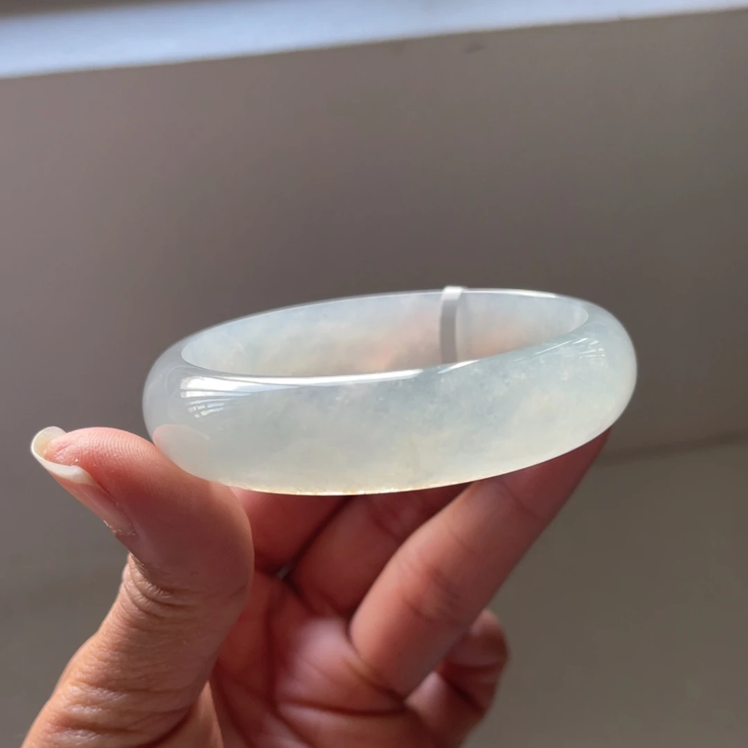 翡翠未镶嵌手镯59圈三天鉴赏期