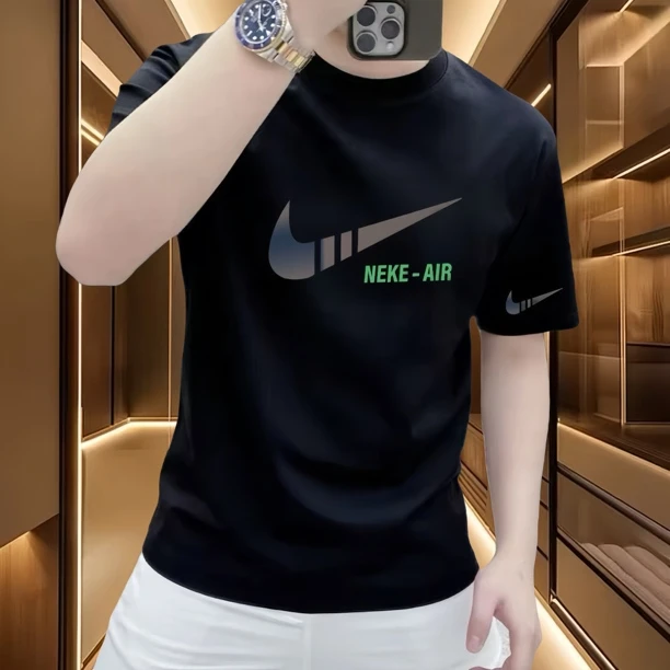 美式痞帅弹力短袖T恤青年男女款夏季ins潮牌街头修身百搭上衣