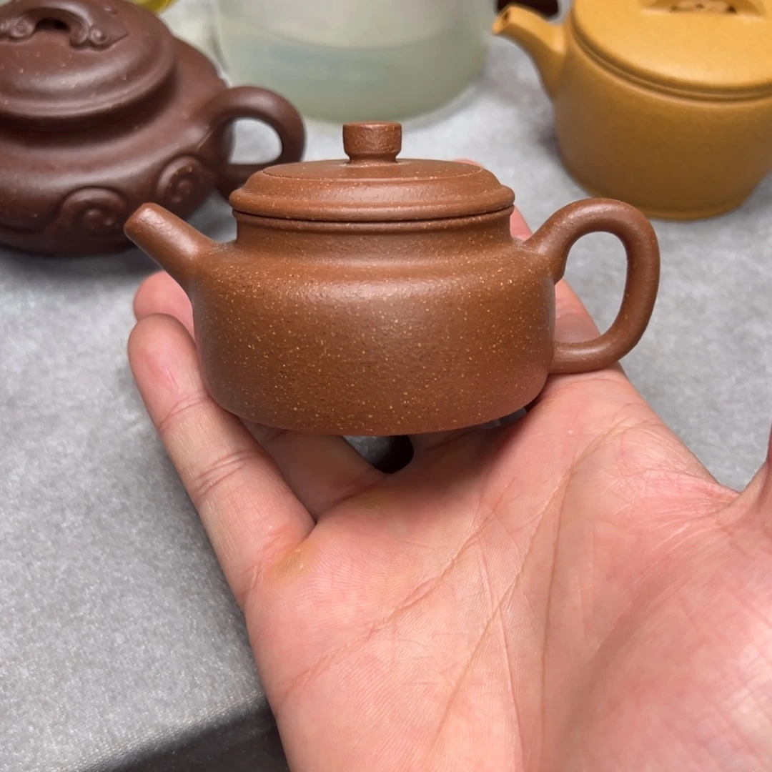茶壶紫砂垚*亮瑕疵桃花泥矮德钟