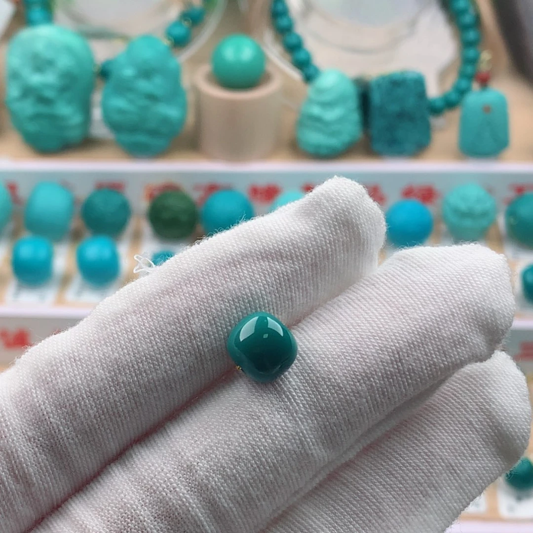 绿松石未镶嵌配饰8.4-7.4